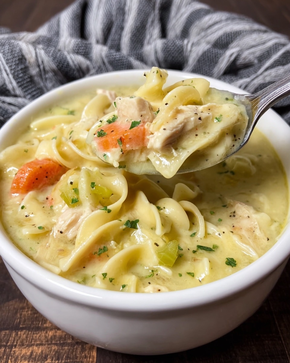 Creamy Chicken and Egg Noodles Recipe - Recipe Image