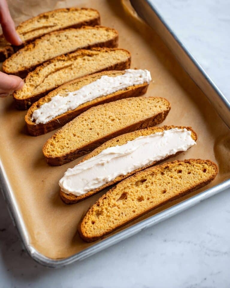 Pumpkin Spice Biscotti with White Chocolate Glaze Recipe