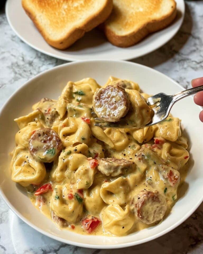 Creamy Tortellini with Smoked Sausage Recipe