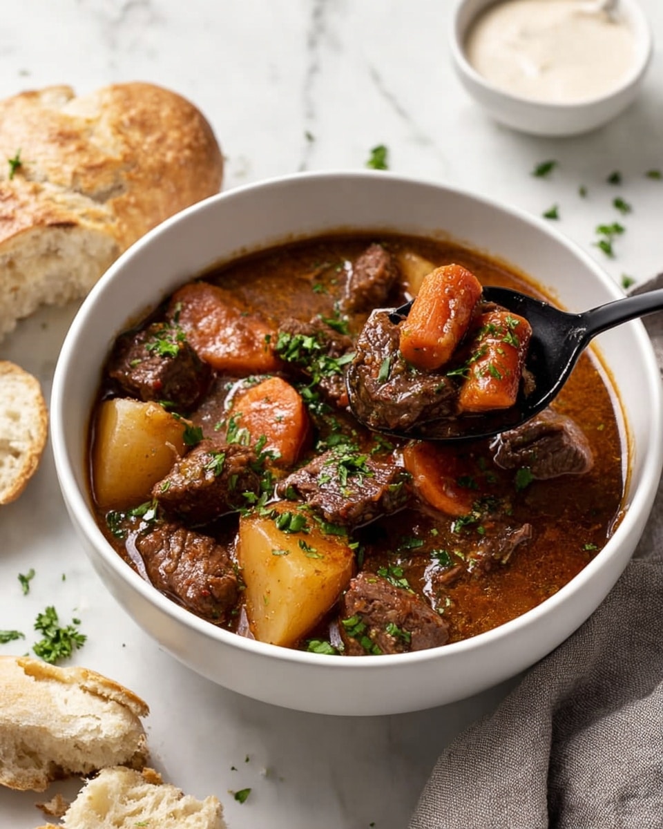 Creamy Instant Pot Beef Stew Recipe - Recipe Image