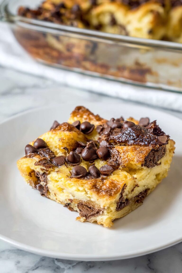 Chocolate Croissant Breakfast Bake Recipe