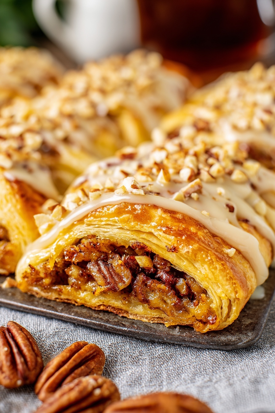 Maple Pecan Pastry Braid Recipe - Recipe Step