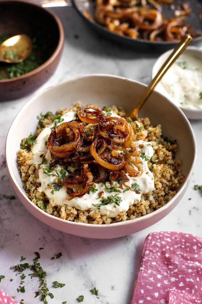 Easy Lentil and Rice Mujadara Recipe