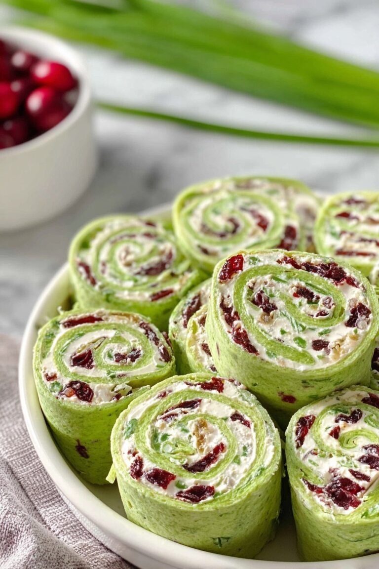 Cranberry Feta Pinwheels with Cream Cheese Recipe