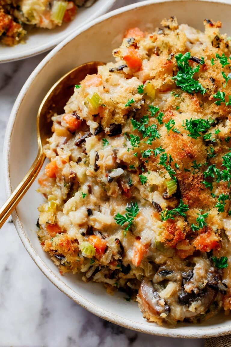Creamy Chicken Wild Rice Casserole Recipe