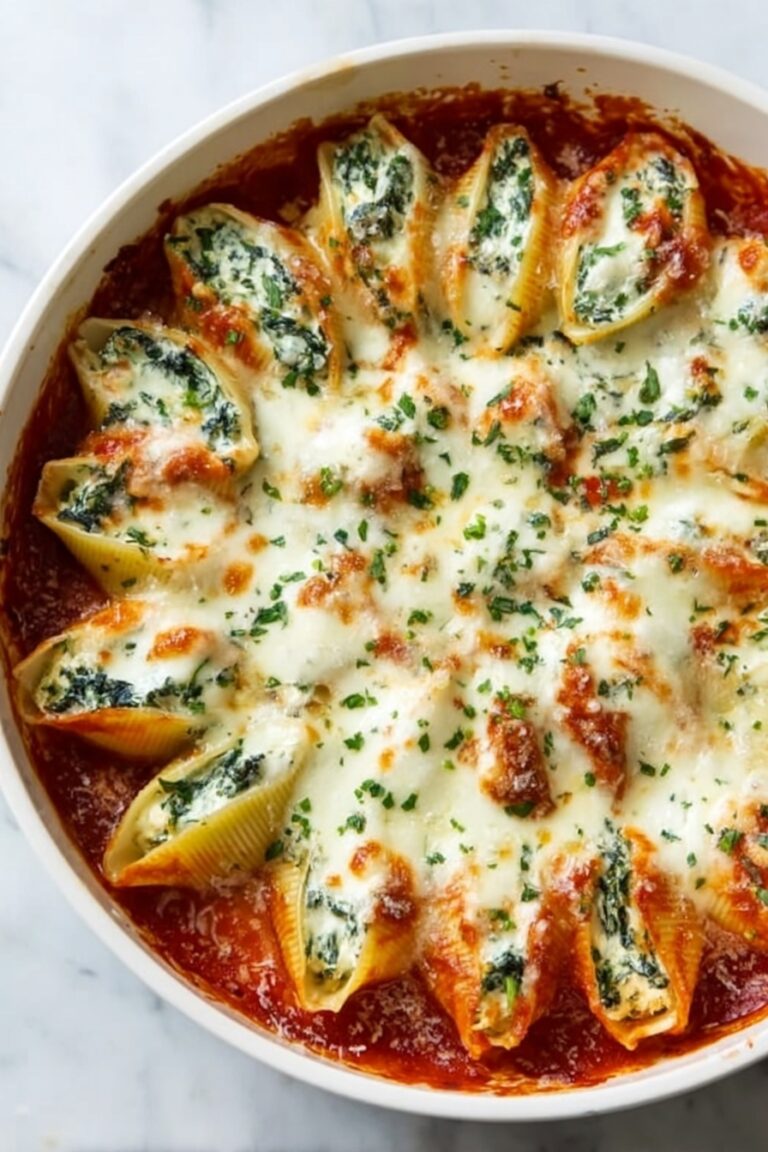 Stuffed Shells with Spinach and Cheese Recipe