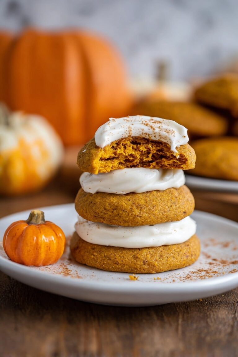 Pumpkin Cookies with Cream Cheese Frosting Recipe