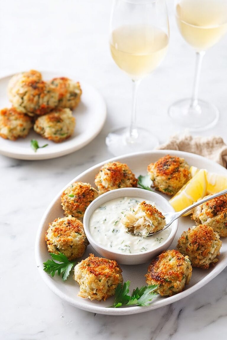 Crab Cake Poppers with Spicy Aioli Recipe
