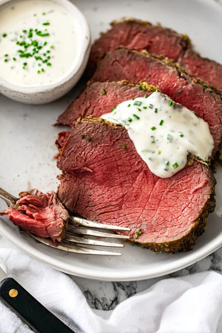 Herbed Garlic Butter Beef Tenderloin Recipe