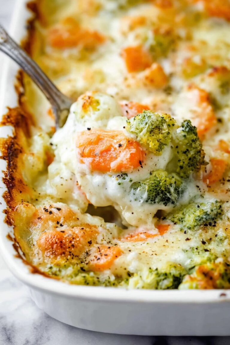Creamy Vegetable Casserole with Cheese Recipe