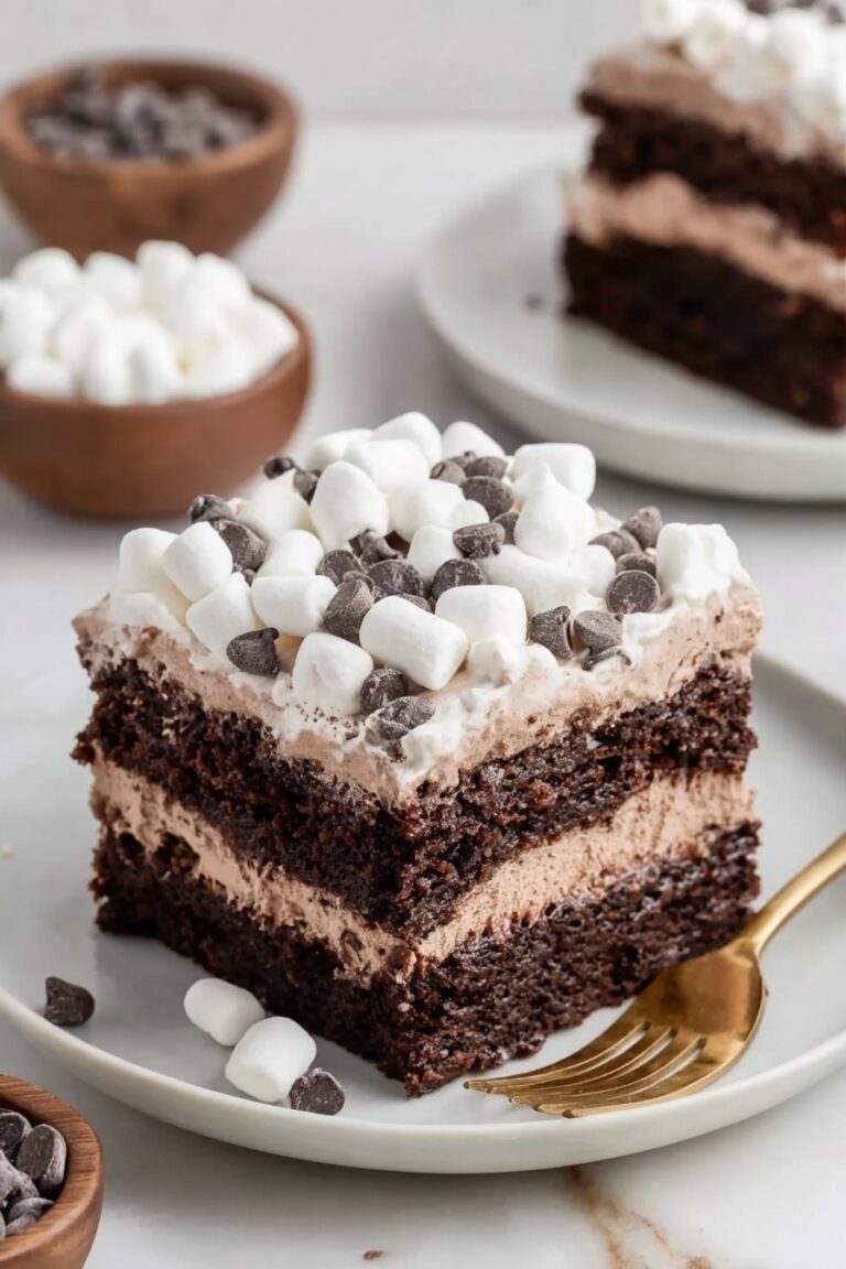 Hot Chocolate Poke Cake Recipe