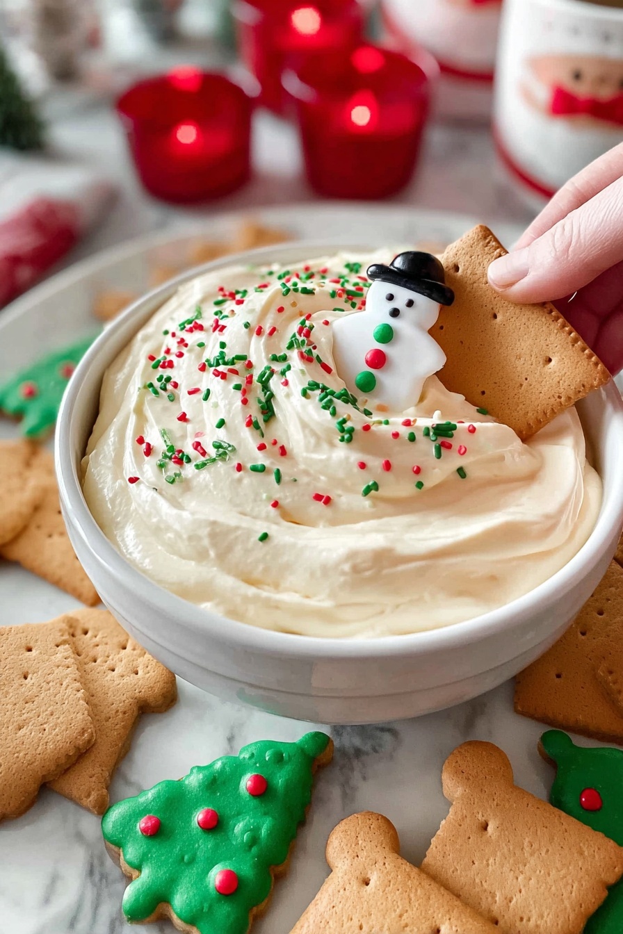 Christmas Sugar Cookie Dip Recipe - Serving Suggestion