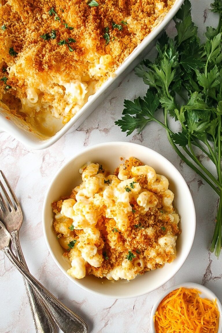 Creamy Cheddar Mac and Cheese Bake Recipe