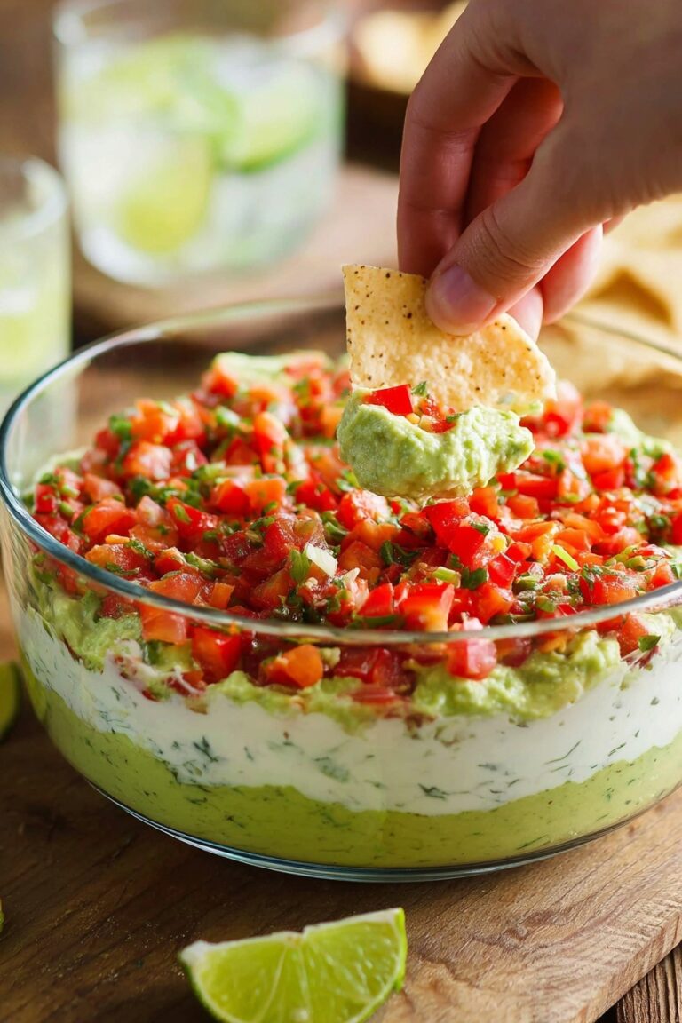 Guacamole with Creamy Cotija and Confetti Salsa Recipe