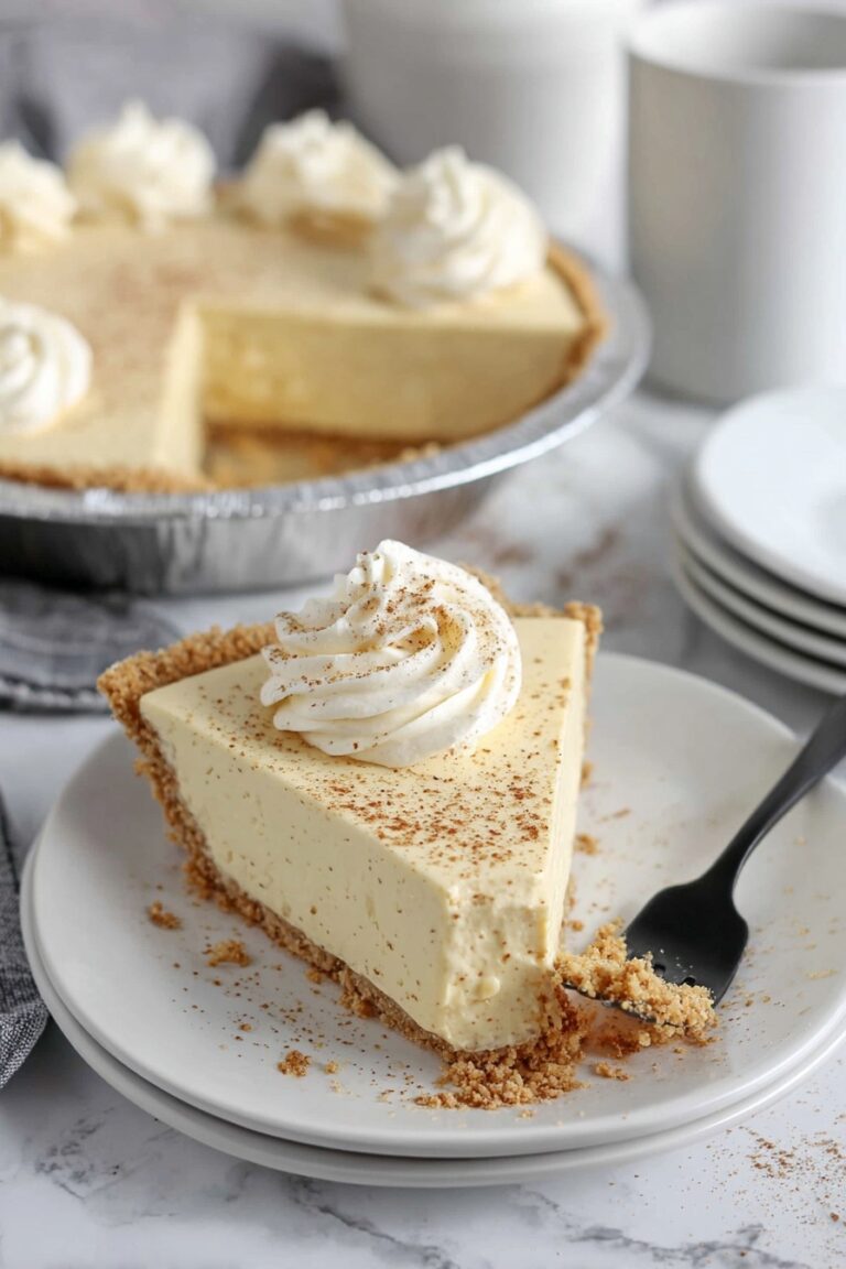 No-Bake Eggnog Pie Recipe