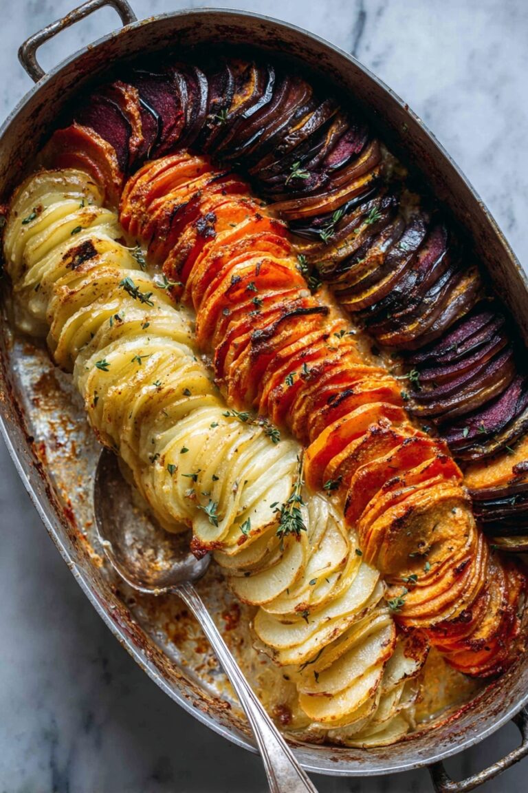 Cheesy Root Vegetable Gratin Recipe