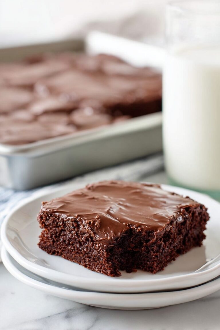 Texas Sheet Cake with Chocolate Frosting Recipe