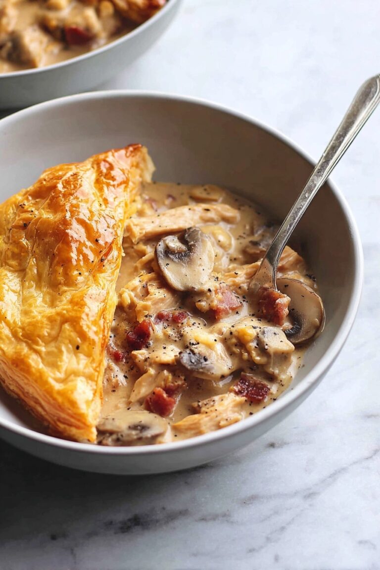 Creamy Chicken Mushroom Pie Recipe