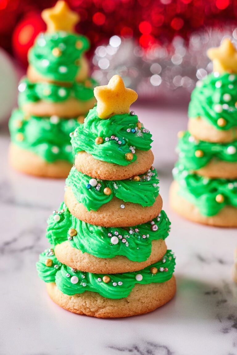 Christmas Tree Cookie Stackers Recipe