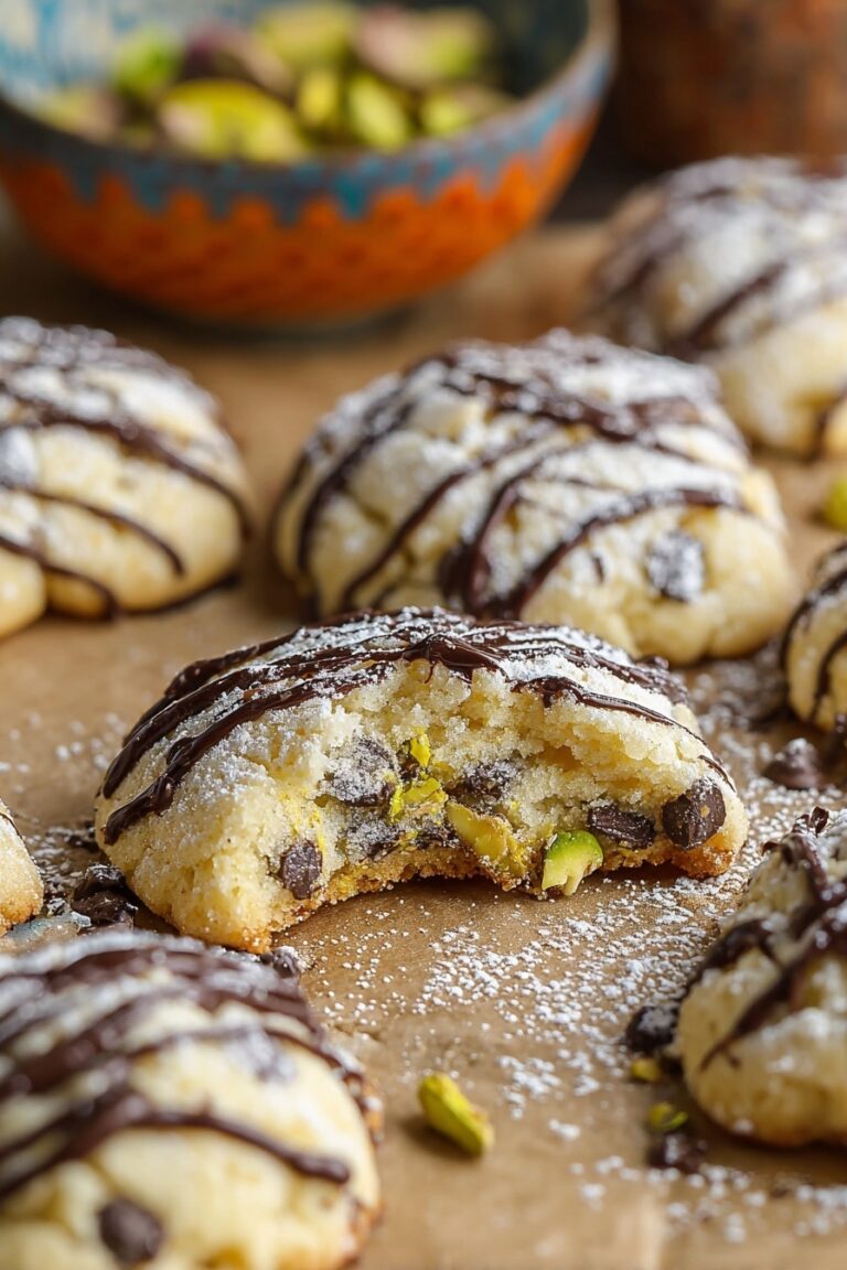 Cannoli Cookies with Pistachios and Chocolate Recipe
