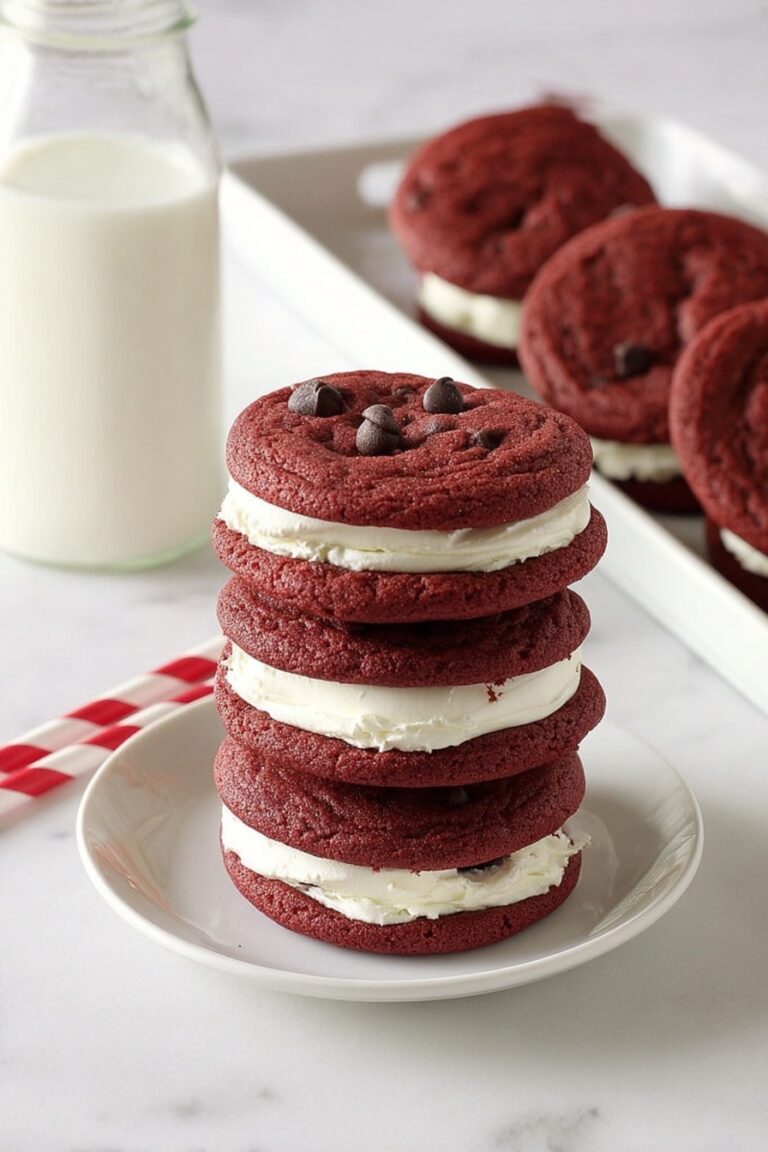 Red Velvet Sandwich Cookies Recipe