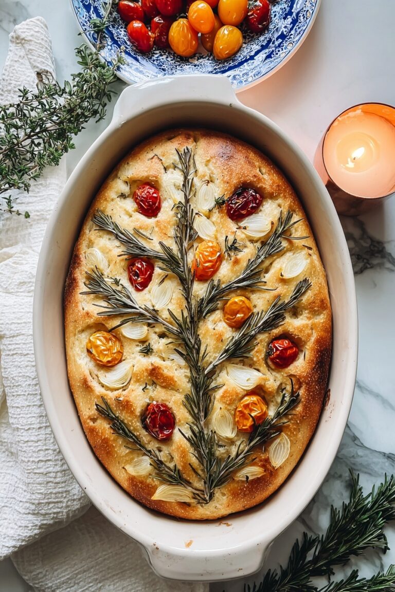 Christmas Tree Focaccia Recipe