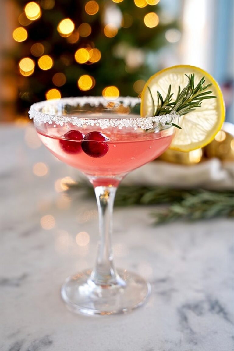 Festive Lemon Drop Cocktail Recipe