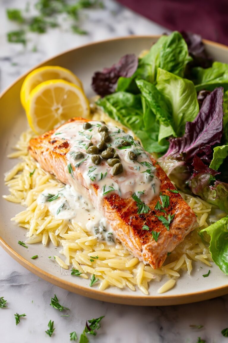 Creamy Salmon Piccata Recipe