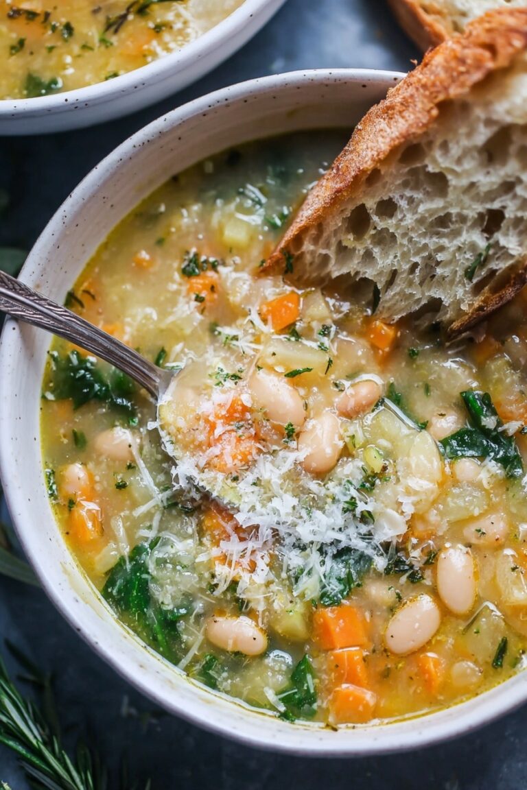 Creamy White Bean Soup with Spinach Recipe