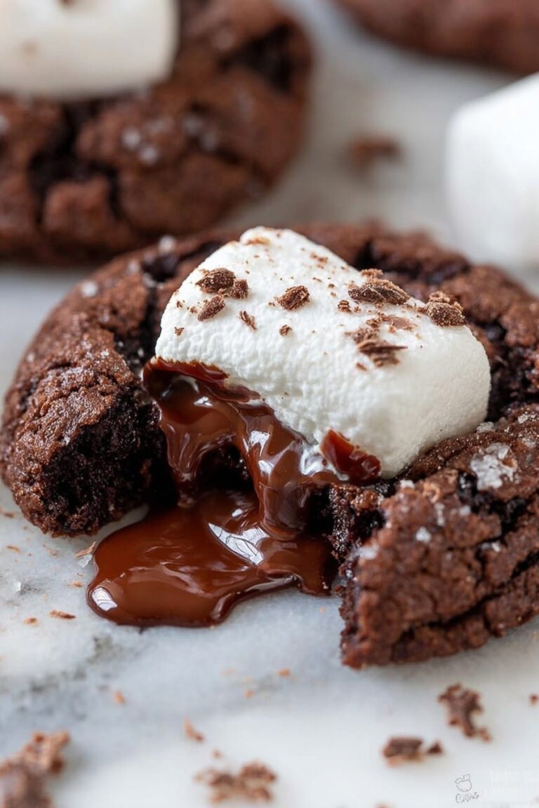 Hot Chocolate Cookies with Marshmallows Recipe