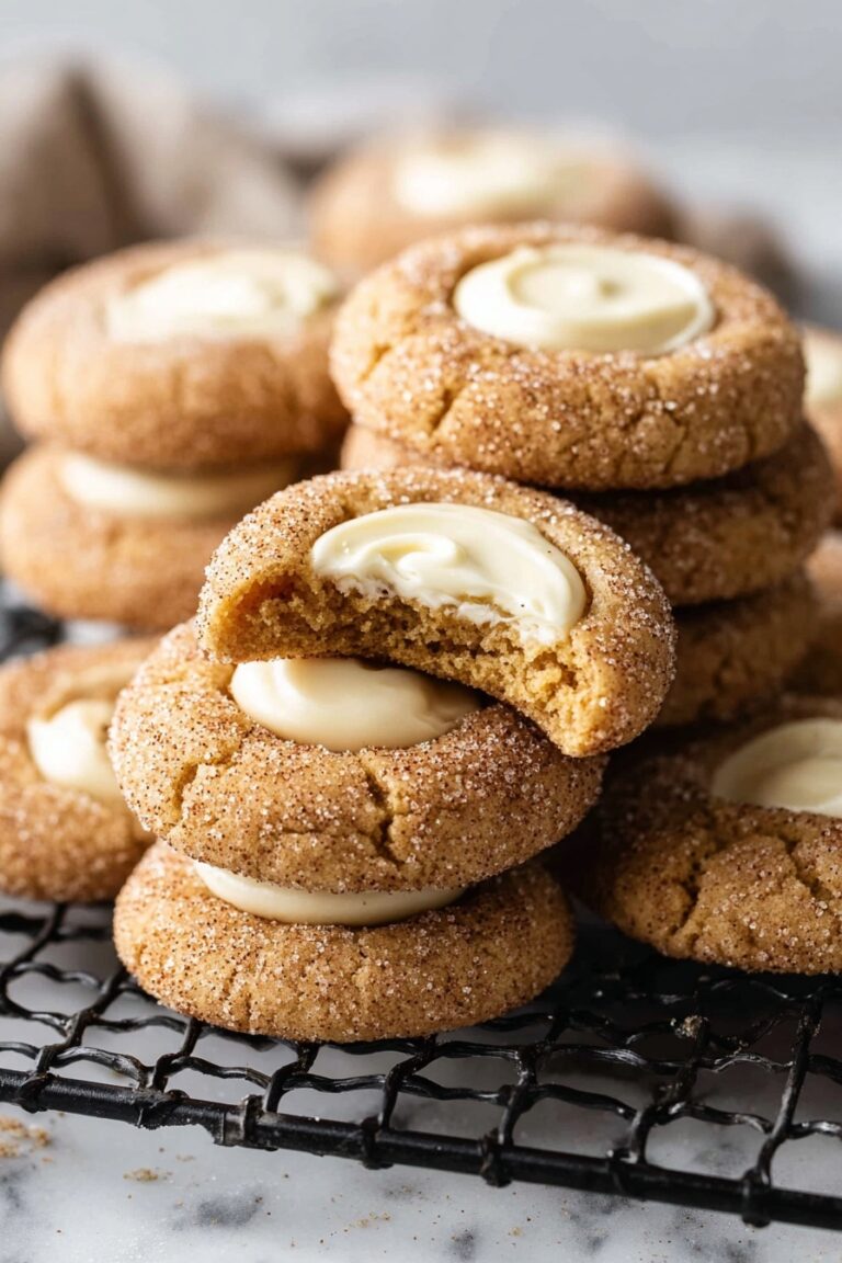 Eggnog Snickerdoodle Thumbprint Cookies Recipe