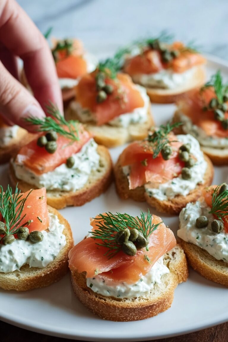 Smoked Salmon Crostini Recipe