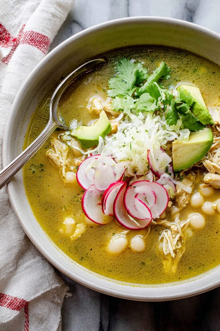 Chicken Pozole Verde Soup Recipe