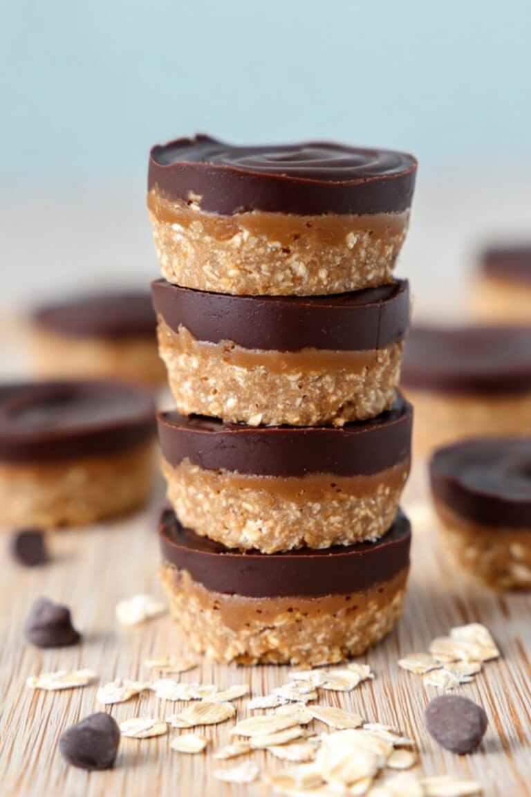 No Bake Peanut Butter Oat Cups Recipe