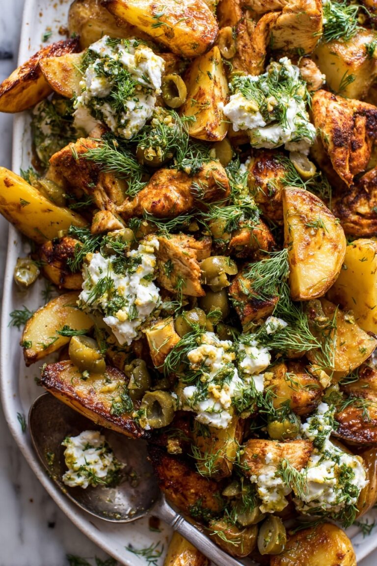 Greek Garlic Butter Chicken and Potatoes Recipe