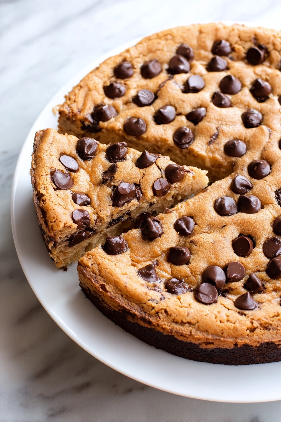 Chocolate Chip Bean Cookie Pie Recipe - Serving Suggestion