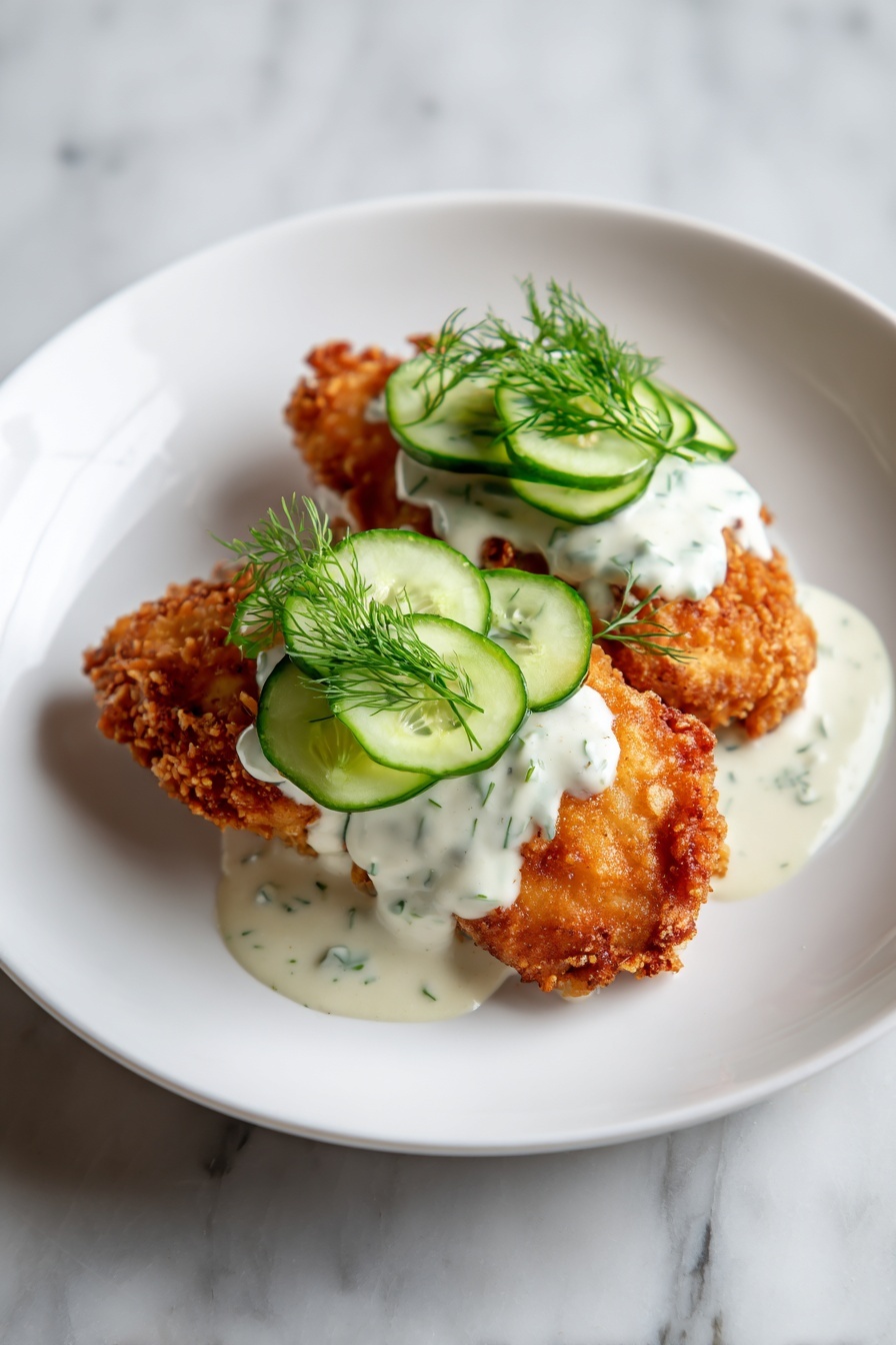 Crispy Dill Pickle Parmesan Chicken Recipe - Serving Suggestion